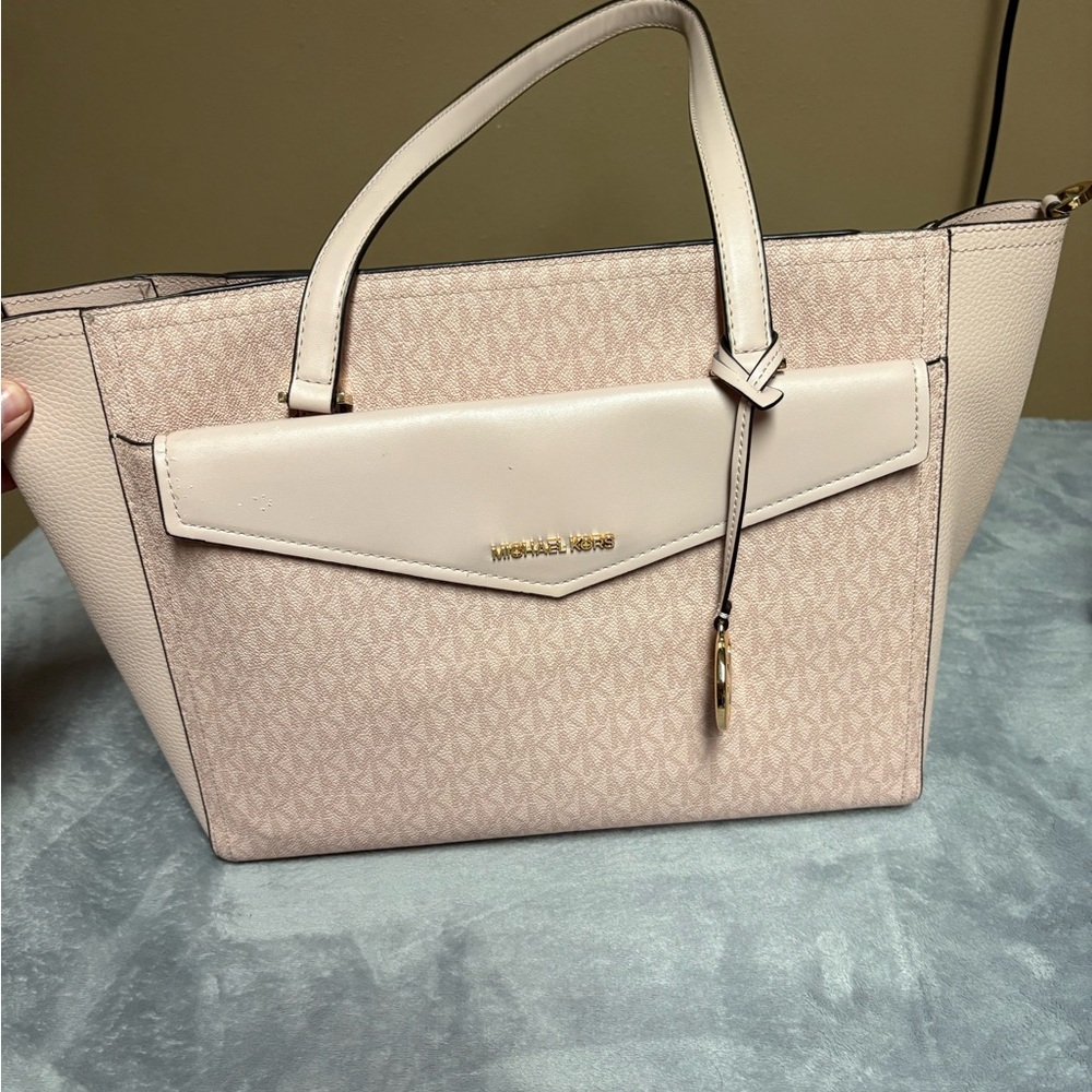Michael Kors Blush and Cream Satchel